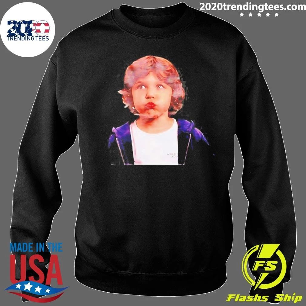 William Jakrapatr Wearing Adlv Curly Hair Baby Face Shirt