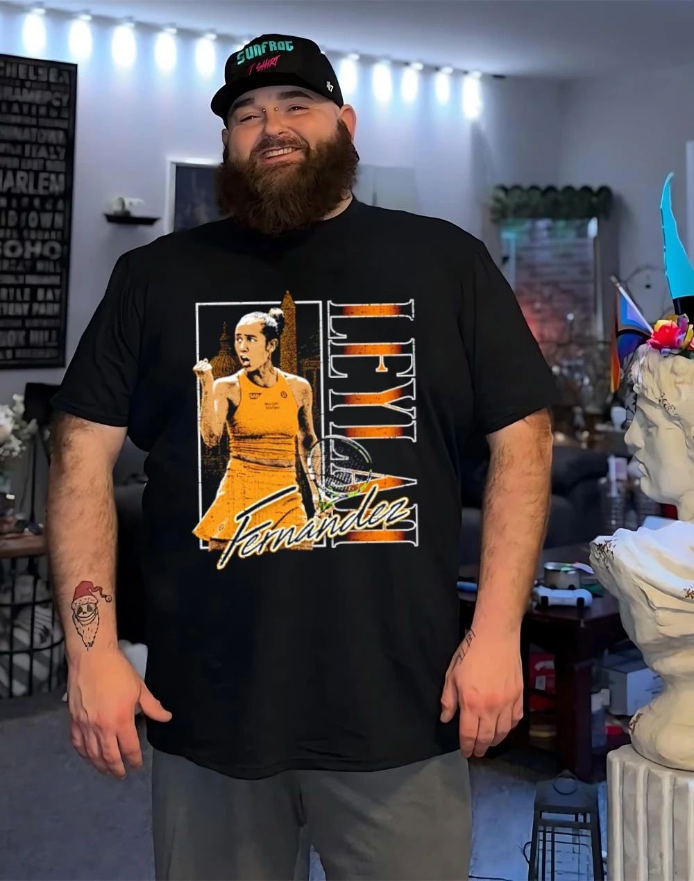Leylah Fernandez Tennis player Vertical graphic shirt
