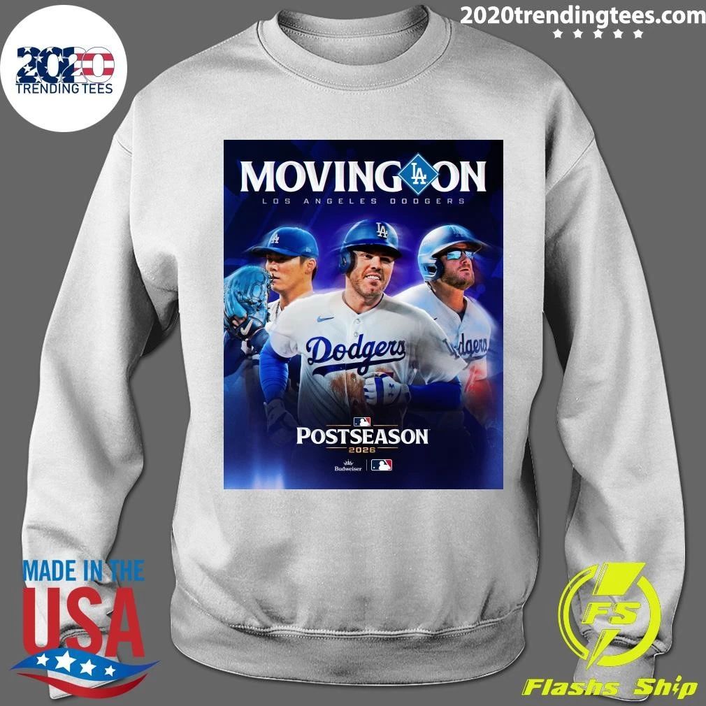 Moving Aon Los Angeles Dodgers Postseason 2026 Budweiser T-shirt
