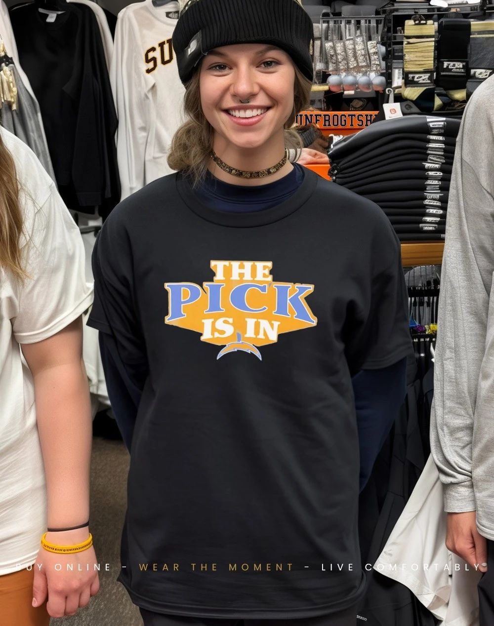 Los Angeles Chargers Pick Is In logo shirt