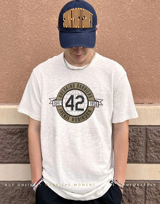 Celebrates Breaking Barriers No 42 Jackie Robinson 1947 1956 Shirt