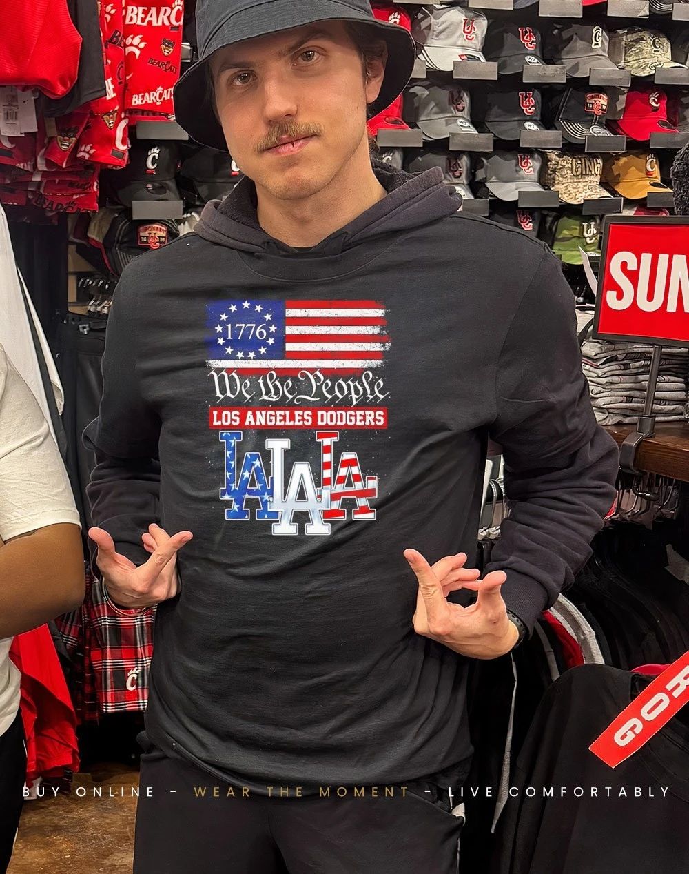 LA Dodgers 1776 We The People USA flag shirt