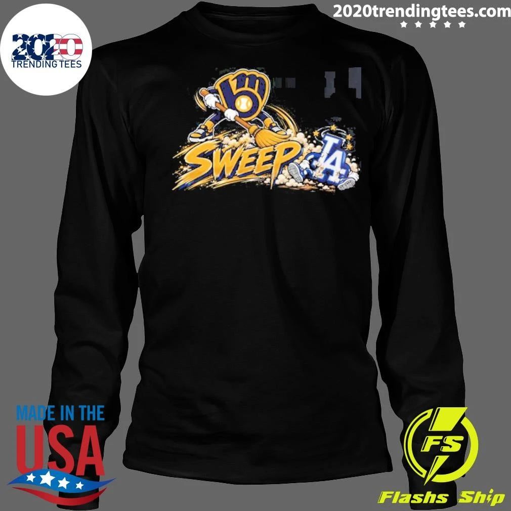 Milwaukee Brewers Sweep Los Angeles Dodgers 4-0 2026 NL Champions Shirt