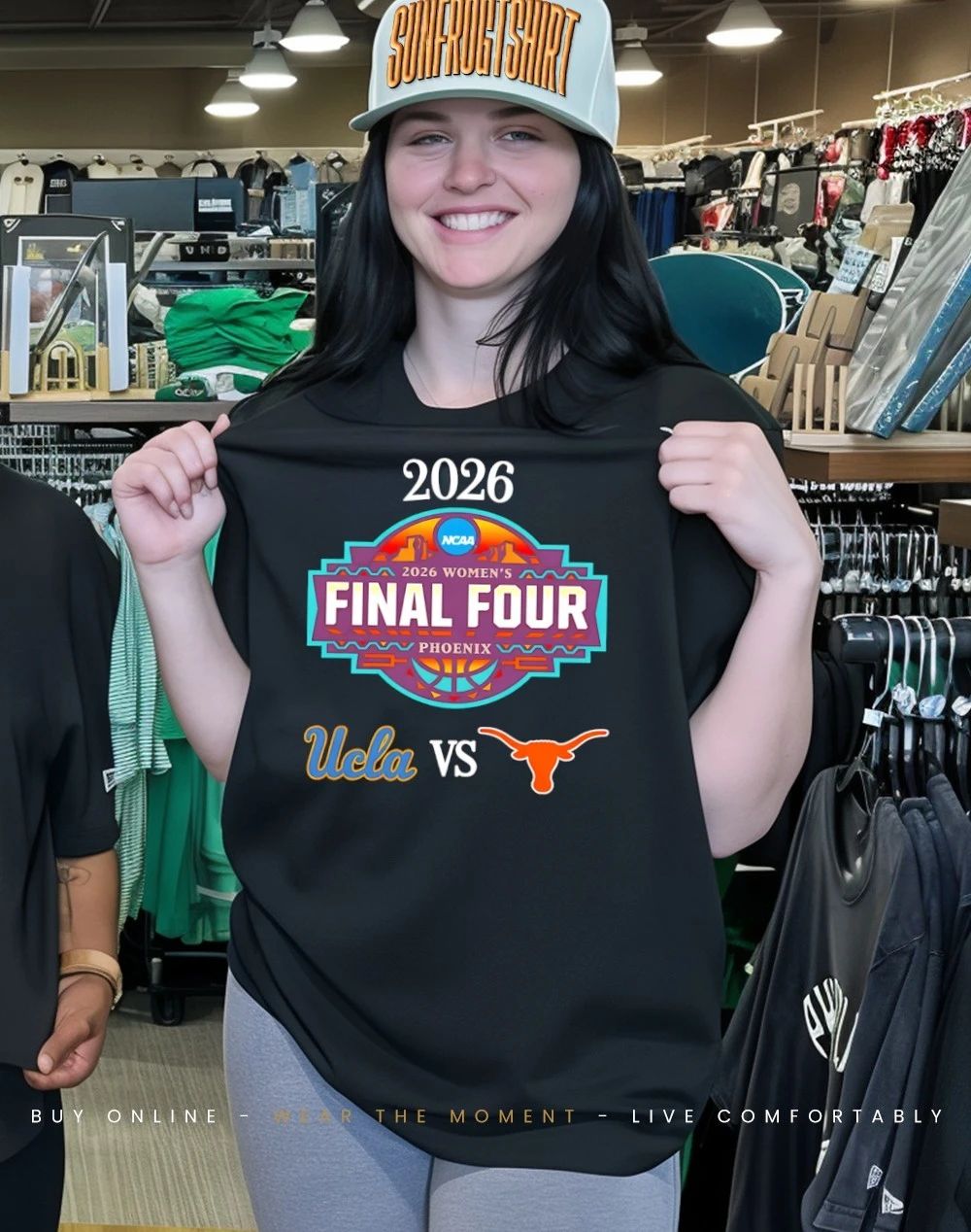 UCLA Bruins vs Texas Longhorns 2026 NCAA Women’s Basketball Final Four Phoenix Logos shirt