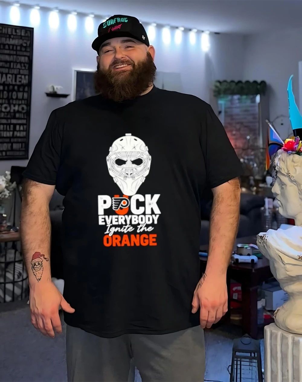 Philadelphia Flyers Believe Mask Flyers Puck Everybody Ignite The Orange shirt