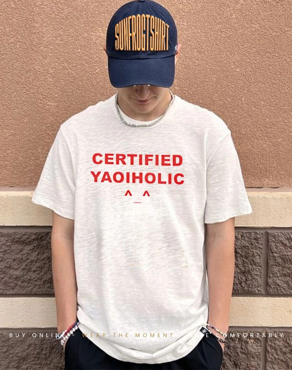 Certified Yaoiholic icon text shirt