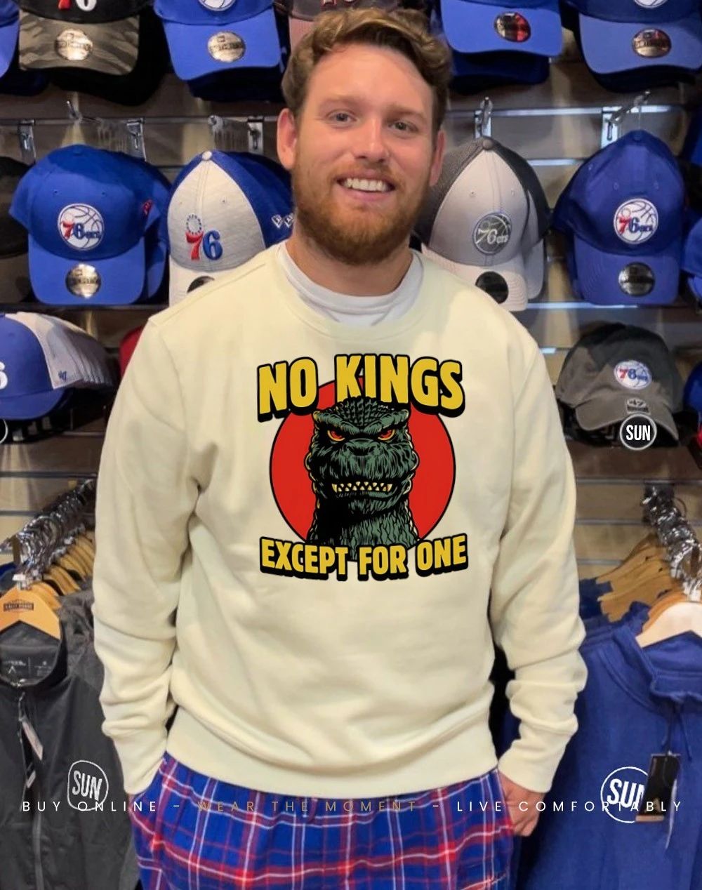 No Kings except Godzilla shirt