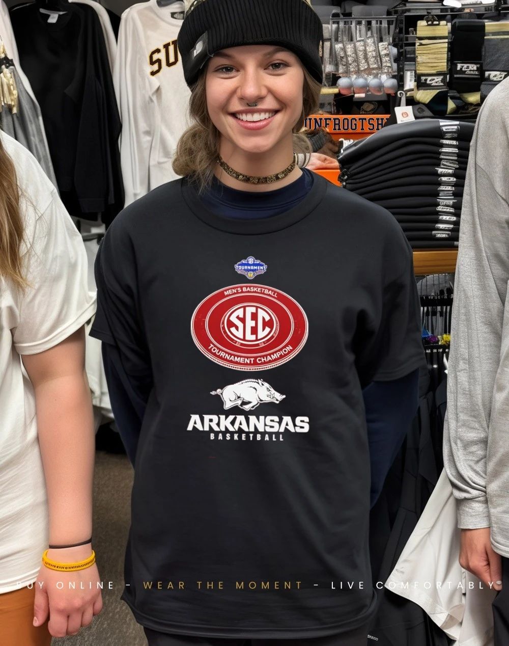 Arkansas Razorbacks 2026 SEC Tournament Champions logo shirt