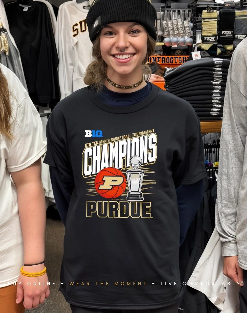 Purdue Boilermakers 2026 Big Ten Men’s Basketball Tournament Champions Trophy vintage shirt