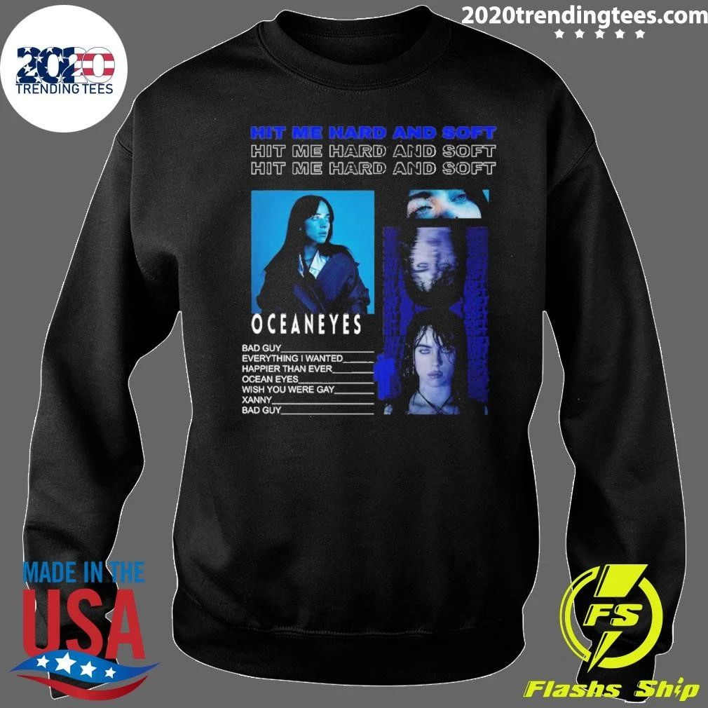 Ocean Eyes Billie Eilish Hit Me Hard and Soft Tour Shirt
