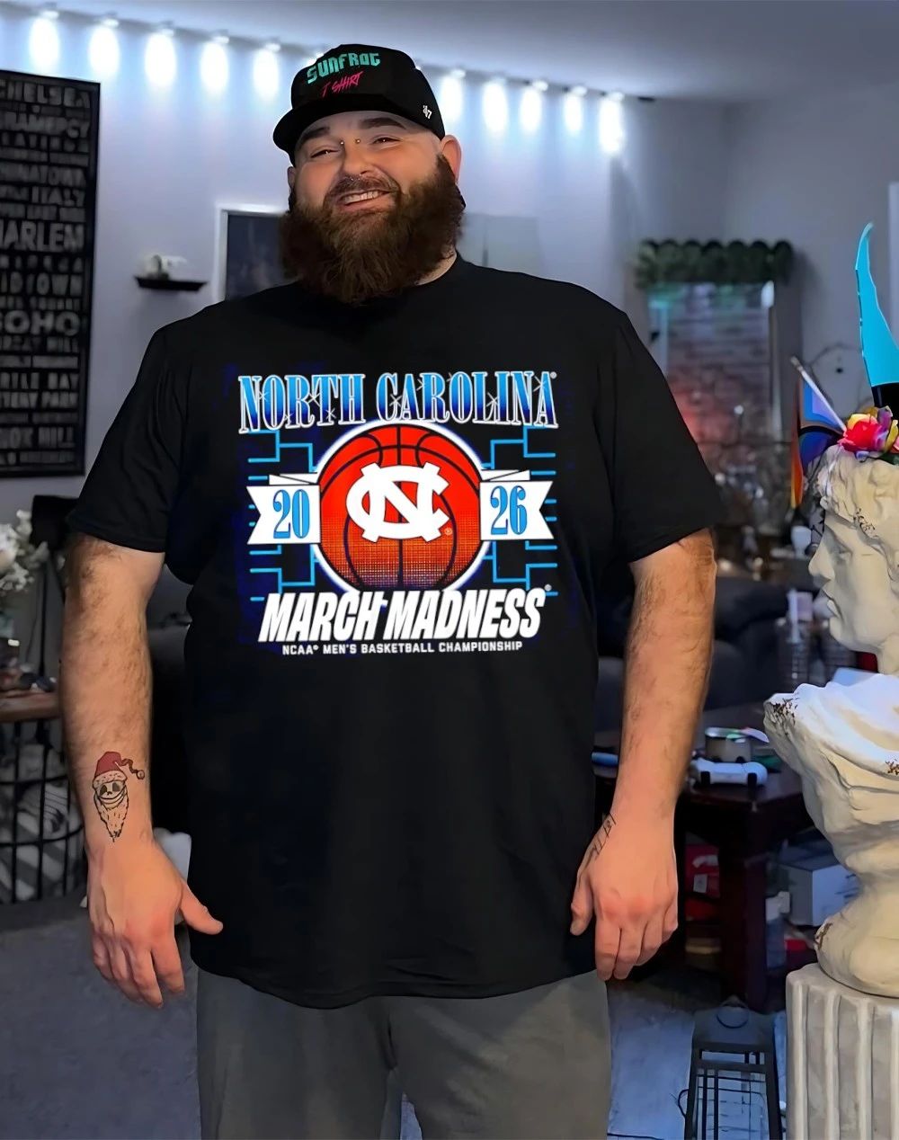 UNC Tar Heels MBB 2026 March Madness logo shirt