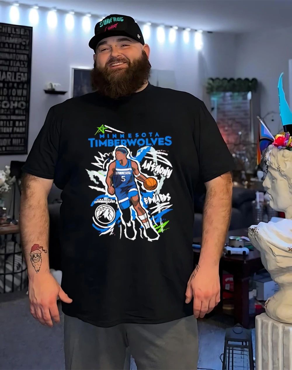 Anthony Edwards Minnesota Timberwolves Chalked Up shirt
