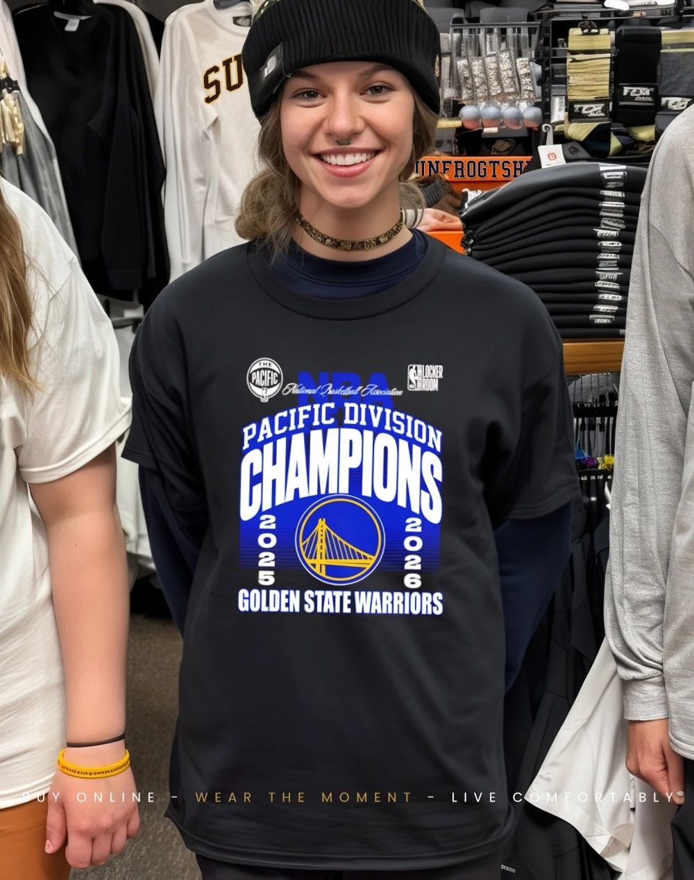 Golden State Warriors 2025-26 NBA Pacific Division Champions Locker Room shirt