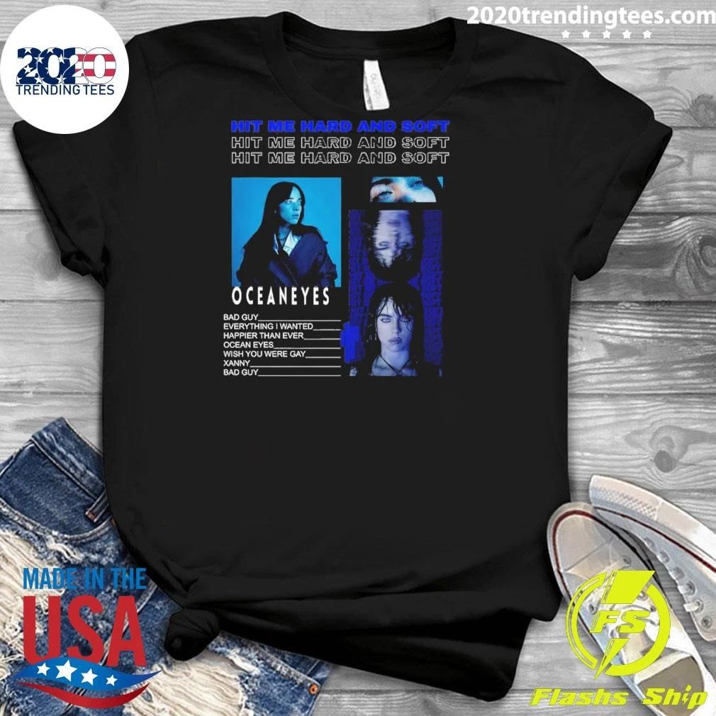Ocean Eyes Billie Eilish Hit Me Hard and Soft Tour Shirt