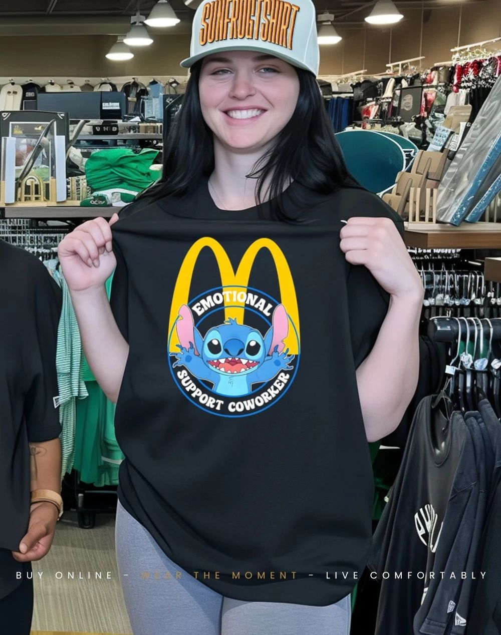 Mcdonald’s emotional support coworker Bluey shirt