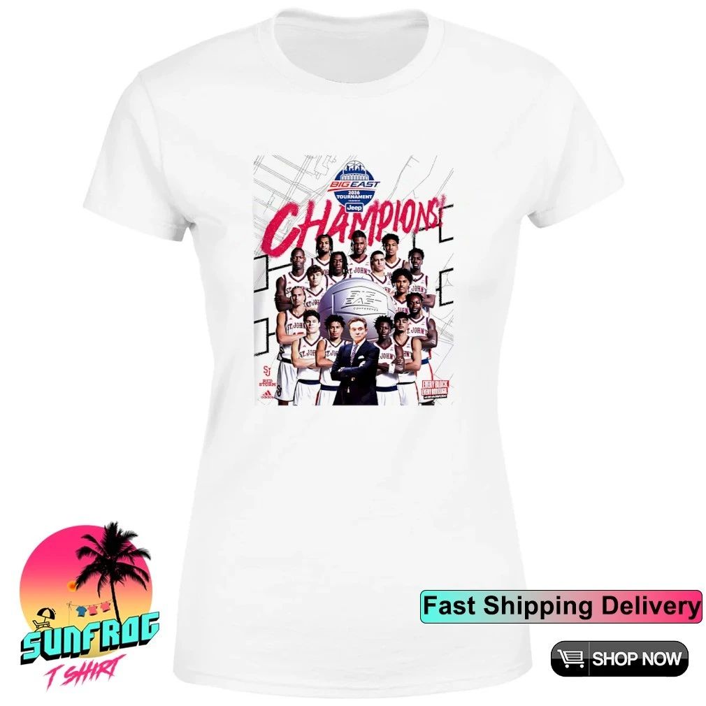 St John’s Red Storm Men’s Basketball Back To Back 2026 Big East Tournament Champions Poster shirt