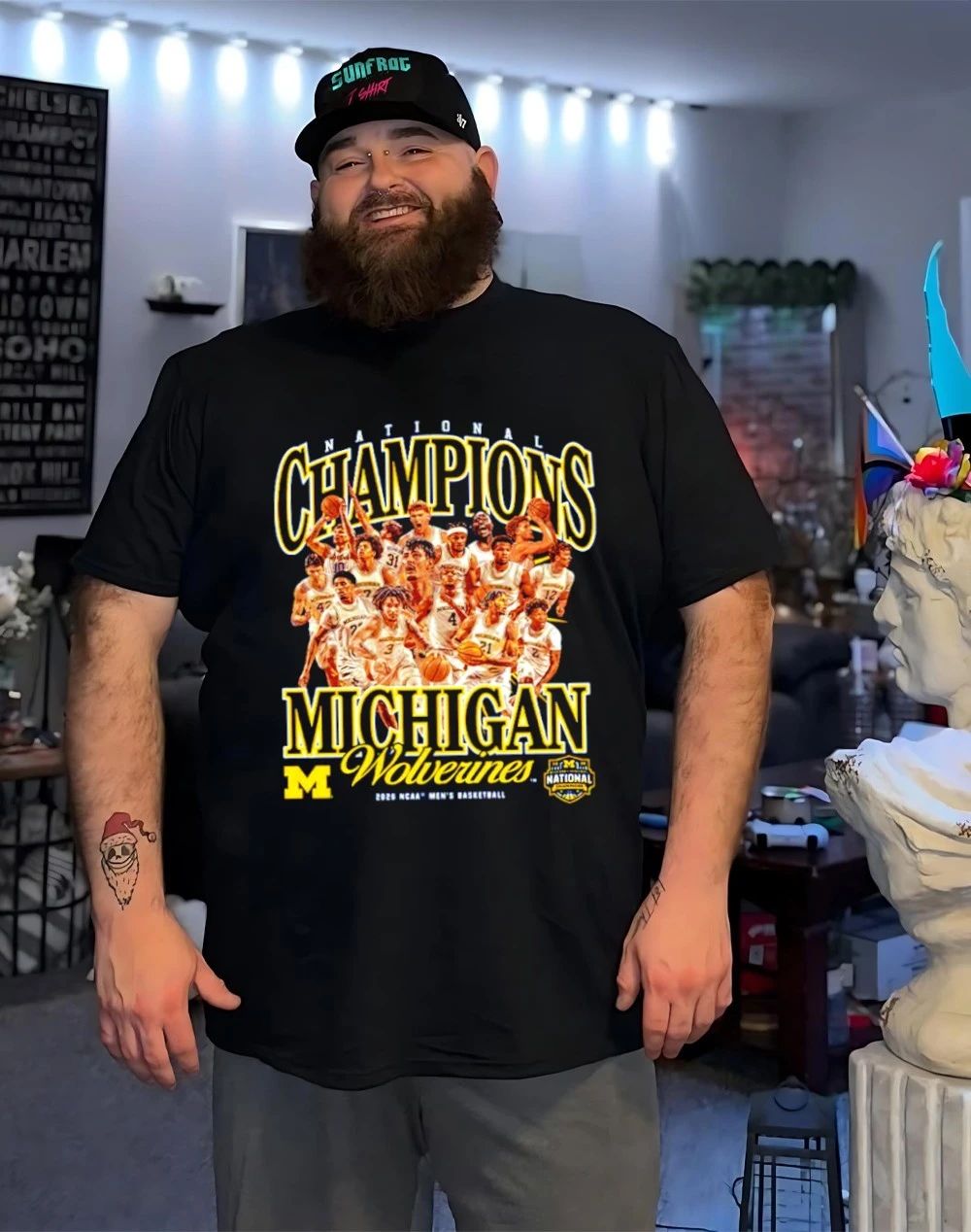 Michigan Mens Basketball National Champions NCAA March Madness 2026 Team Collage shirt
