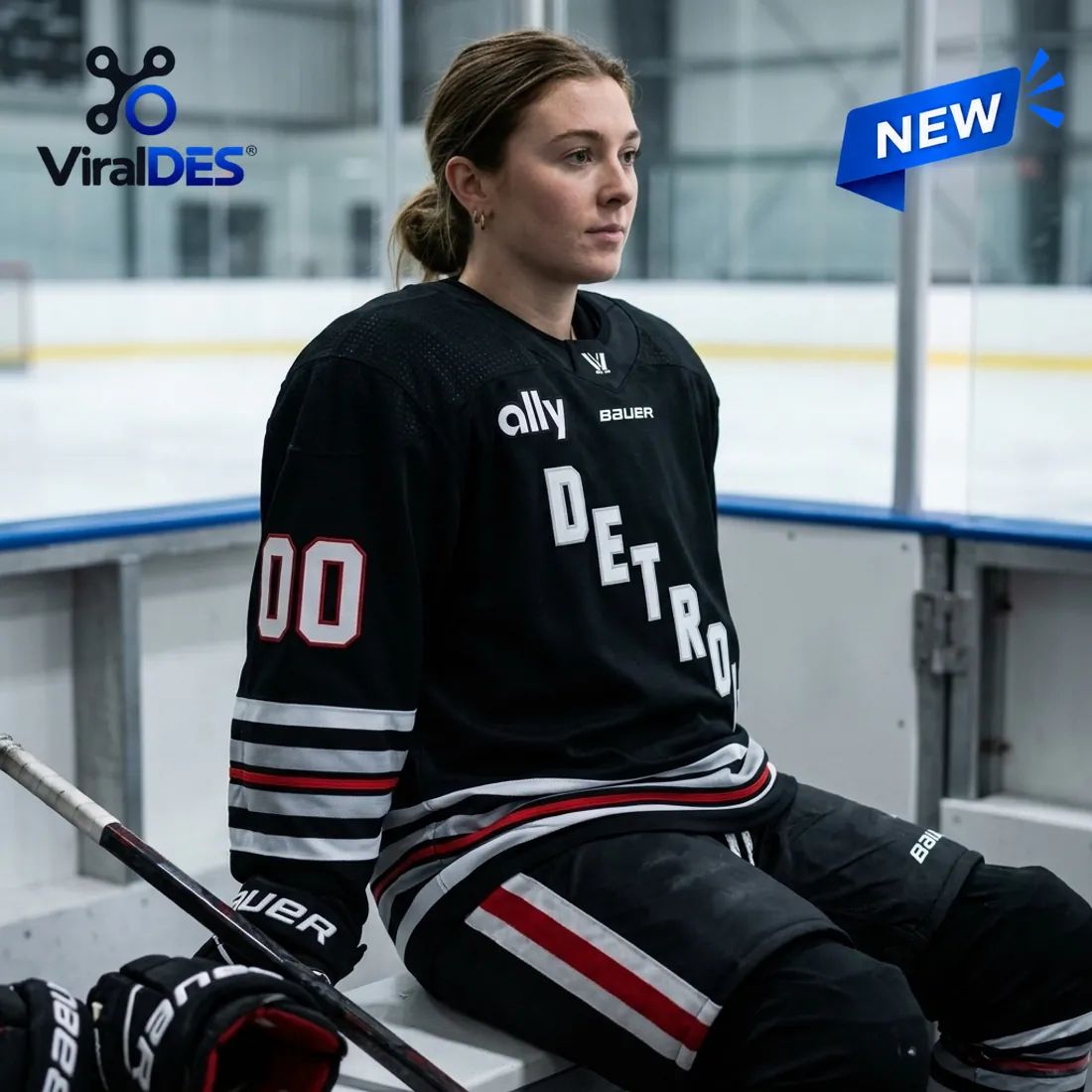 PWHL Detroit 2026 Personalized Hockey Jersey