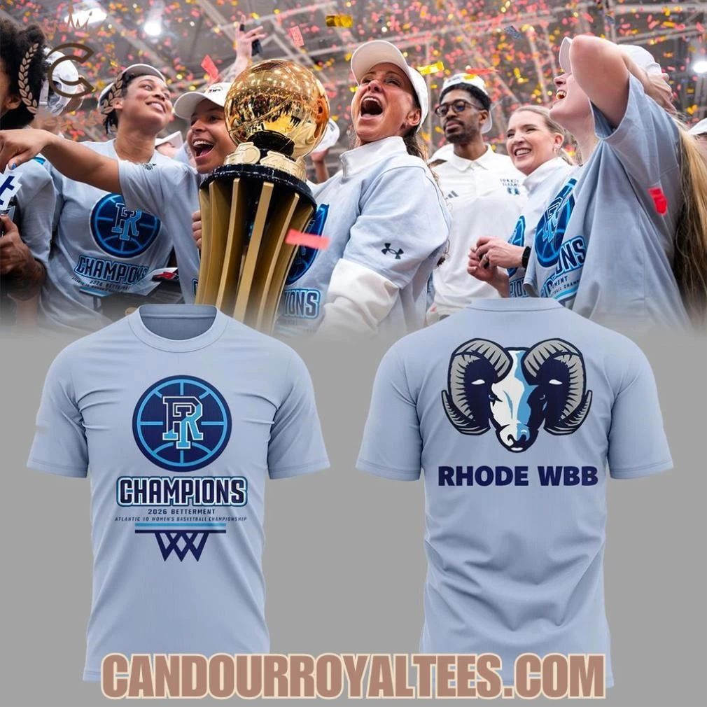 Rhode WBB 2026 A10 WBB Tournament Champions Shirt