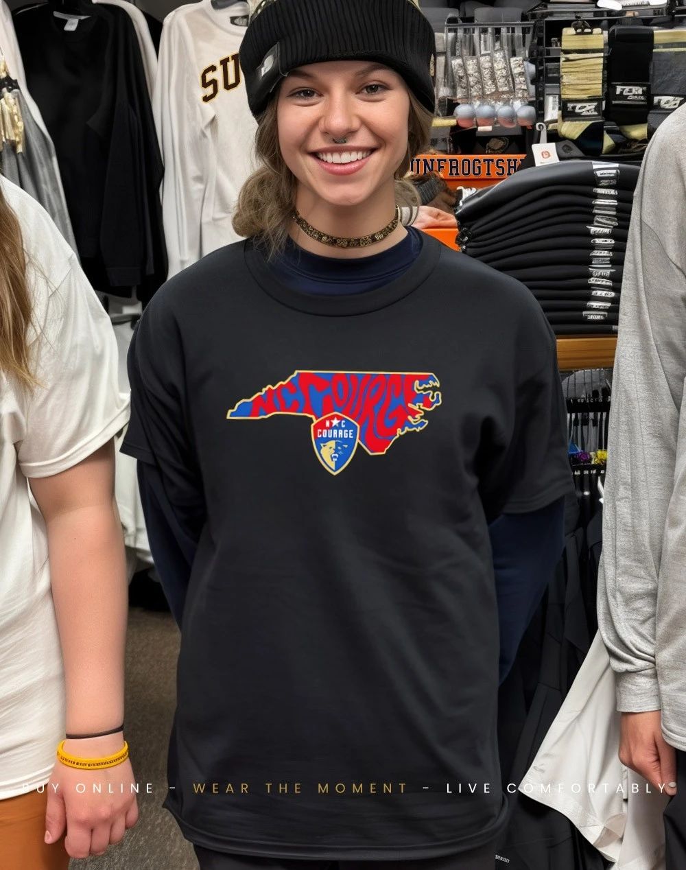 North Carolina Courage Groovy State graphic shirt
