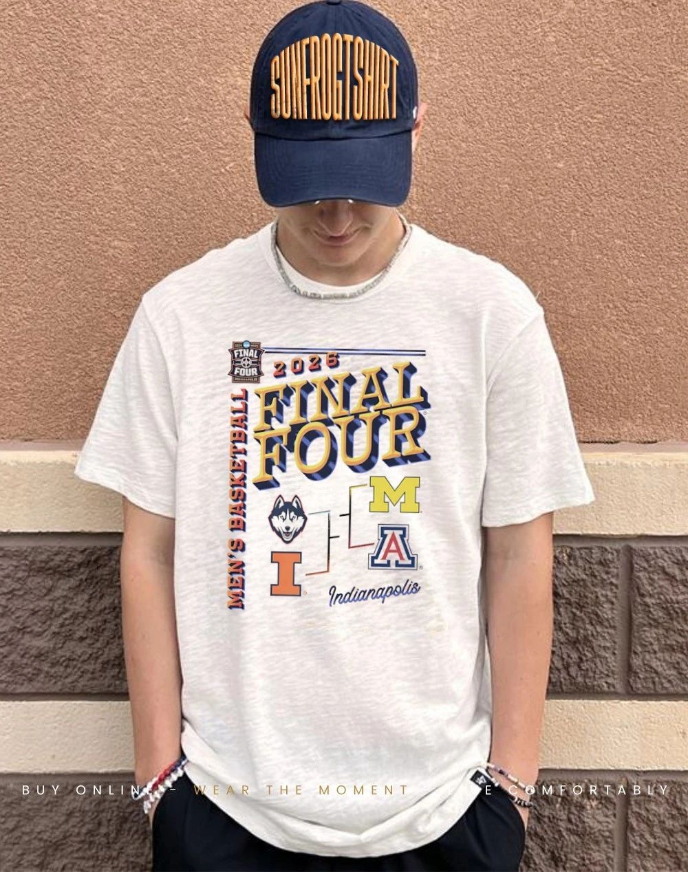 Illinois Basketball 2026 Final Four Bracket Arizona Michigan Illinois Uconn shirt