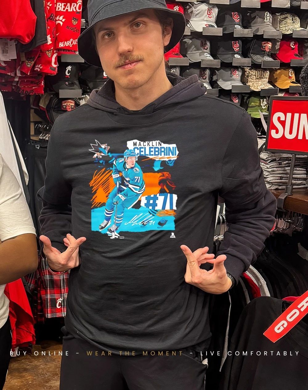 Macklin Celebrini San Jose Sharks Fresh Ice signature shirt