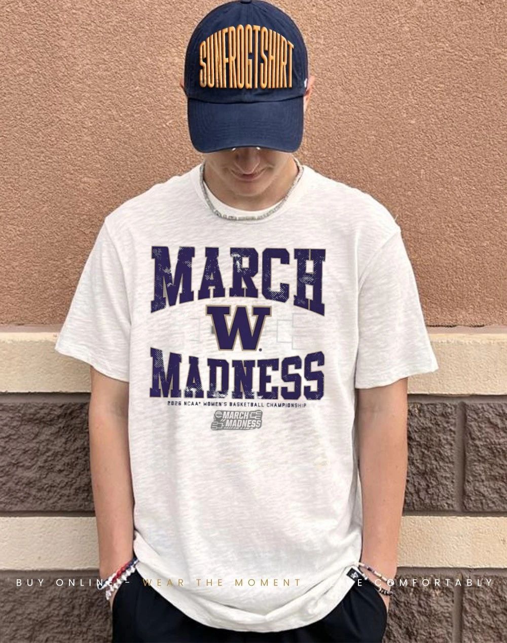 Washington Huskies WBB 2026 March Madness logo shirt