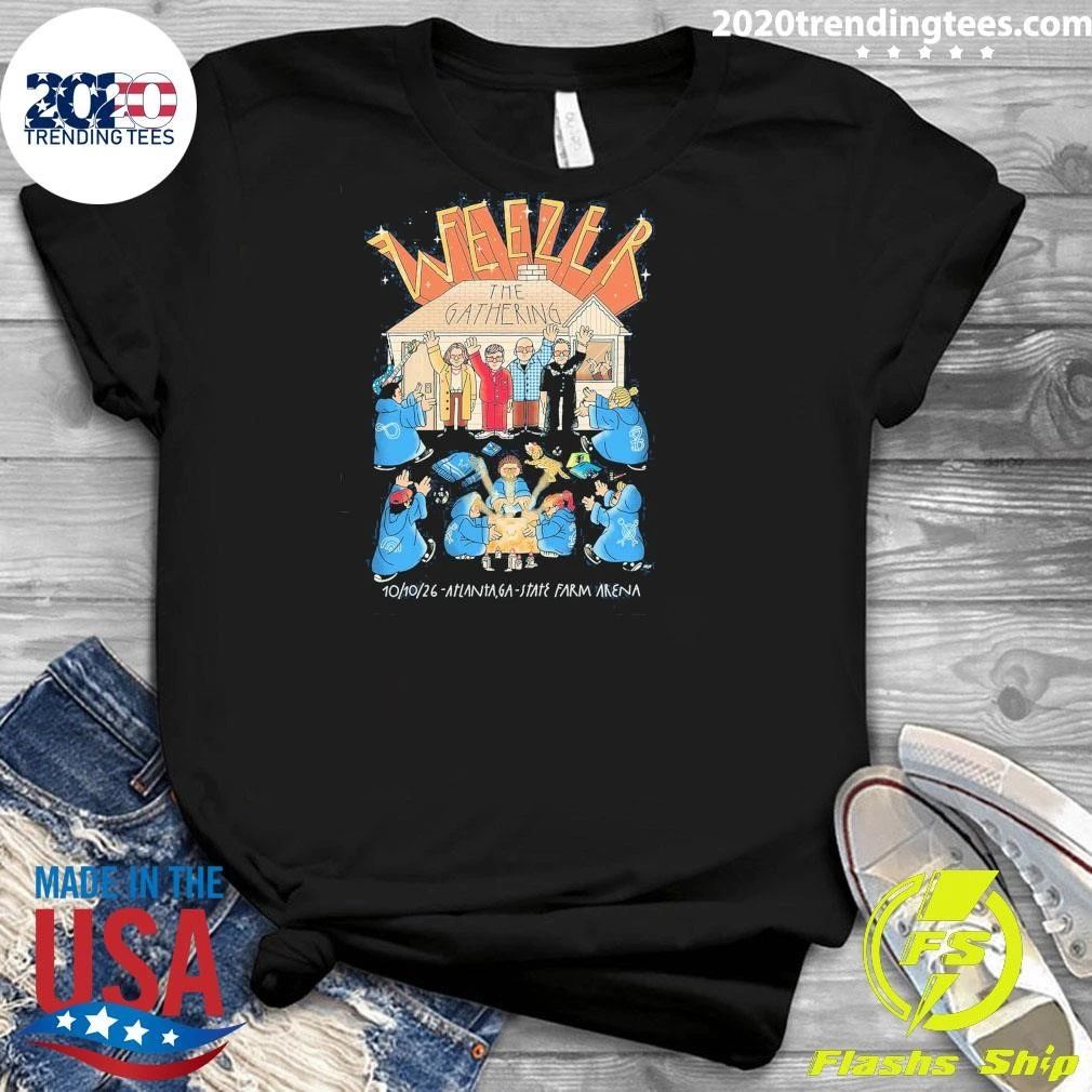 Weezer The Gathering Tour Atlanta GA 2026 Gig Poster At State Shirt