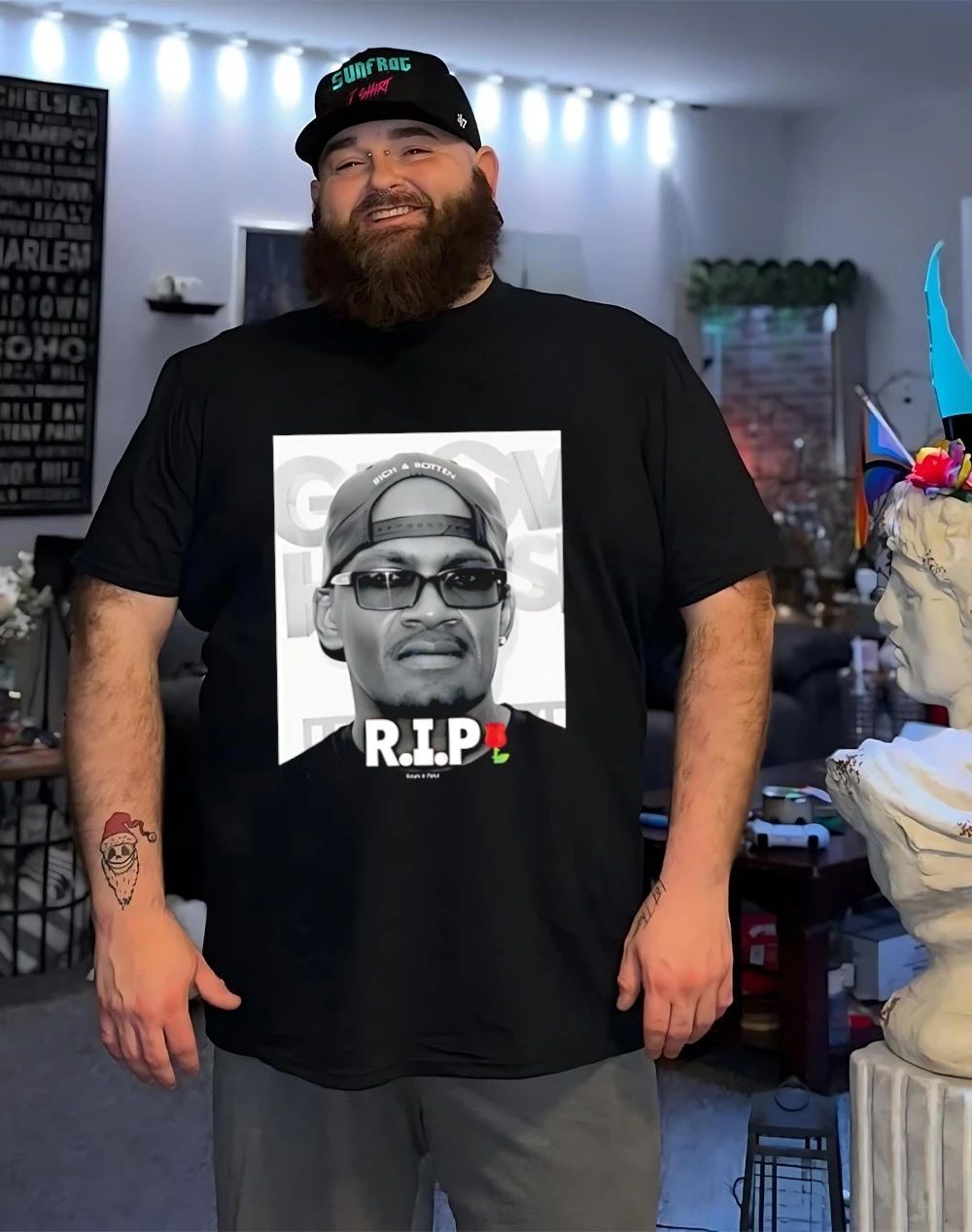 Gta 5 Franklin Shawn Fonteno Roses In Petal Flower Shirt