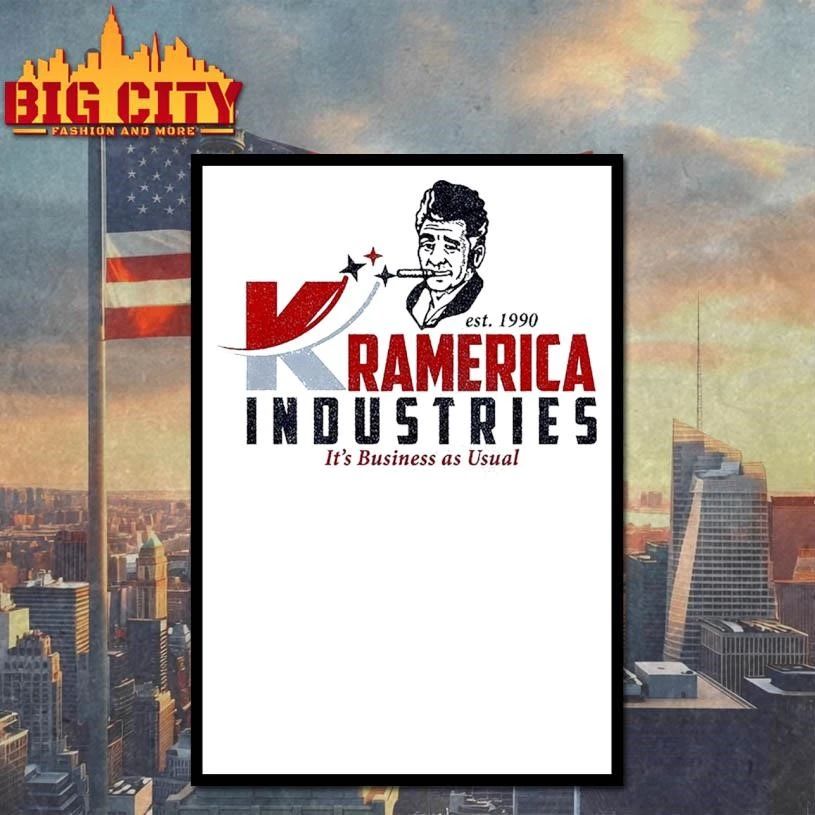 Awesome Kramerica Industries it’s Business as Usual est 1990 vintage shirt