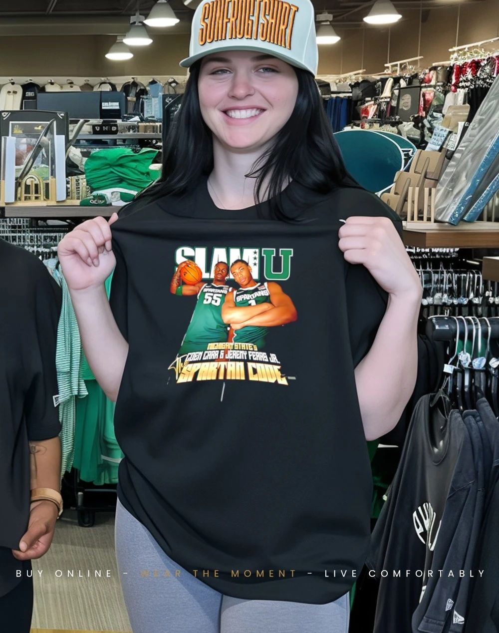 Coen Carr and Jeremy Fears Jr Michigan State Spartans The Spartan Code SlamU graphic shirt