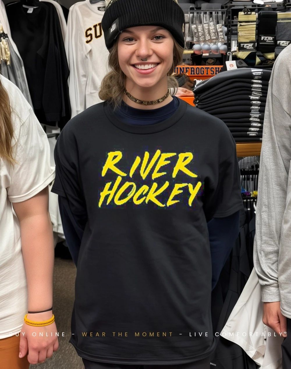 Buffalo Sabres River Hockey front and back shirt