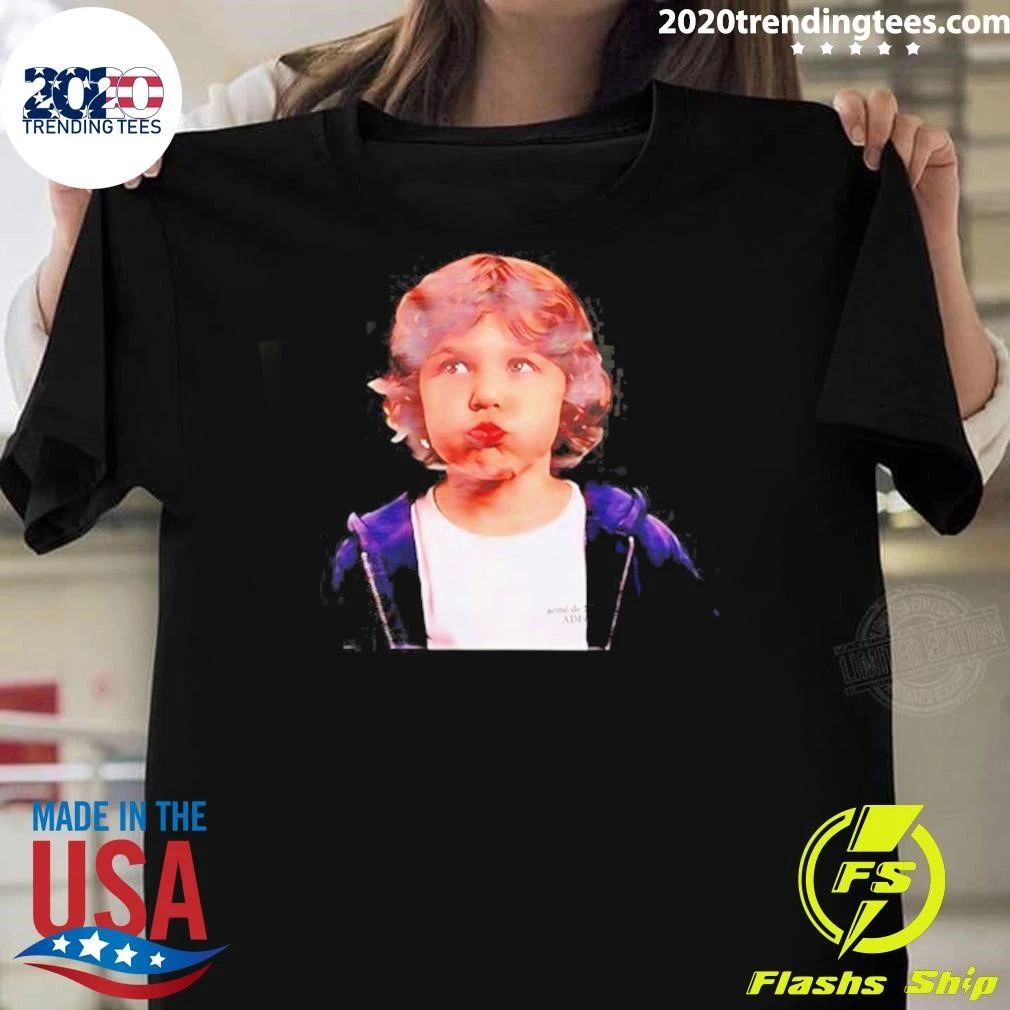 William Jakrapatr Wearing Adlv Curly Hair Baby Face Shirt