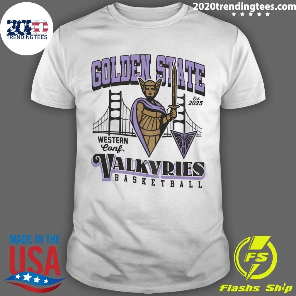 Golden State Valkyries Mitchell & Ness Youth Land of the Free Shirt