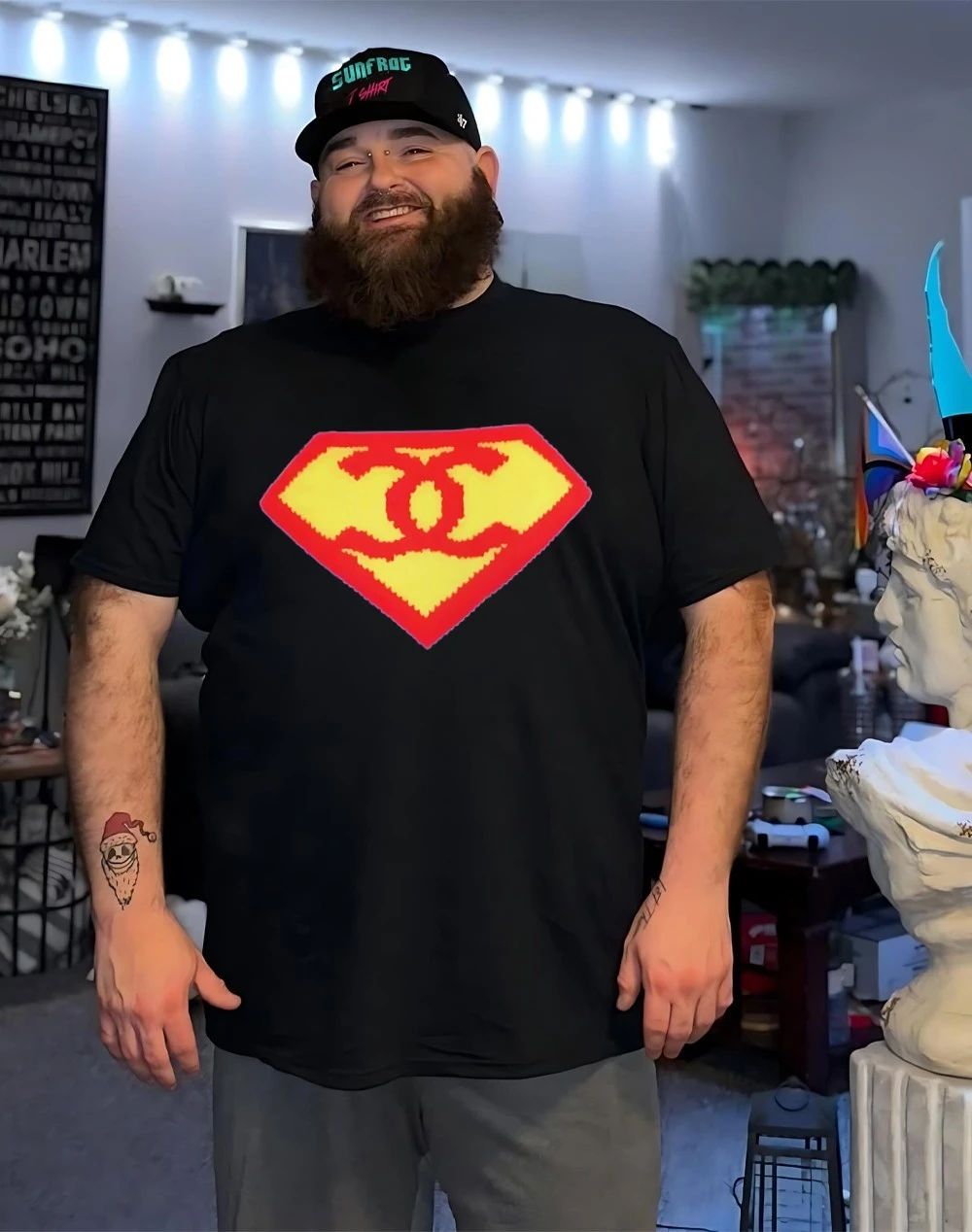 Milly Alcock Superman logo shirt