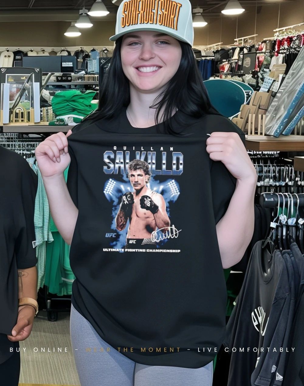 Quillan Salkilld Fighter UFC signature graphic shirt