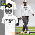 Colorado Buffaloes We Here 2026 New Season All White Shirt