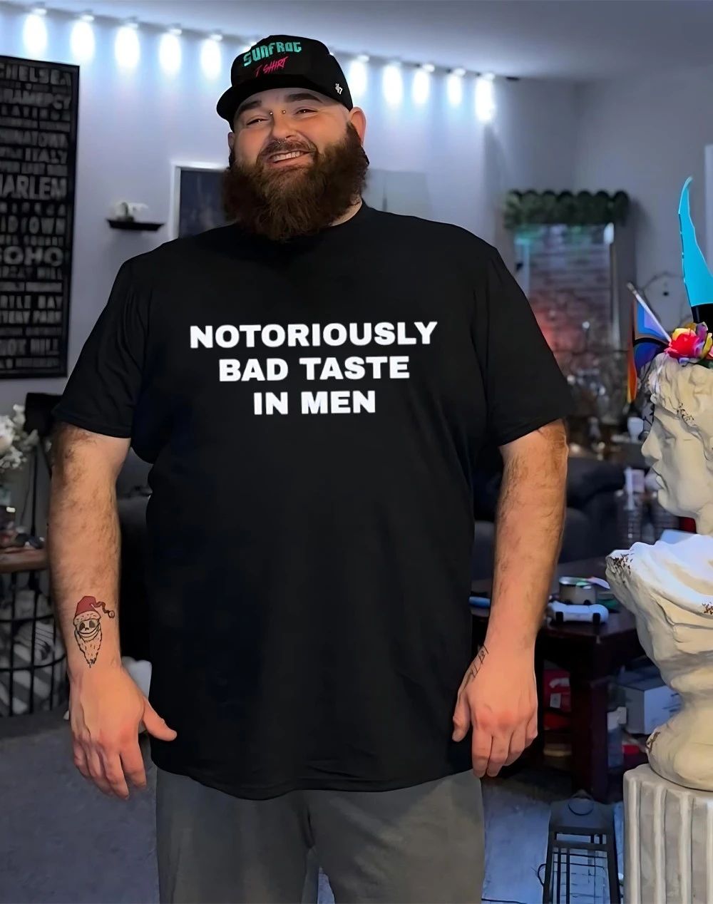 Notoriously bad taste in men shirt