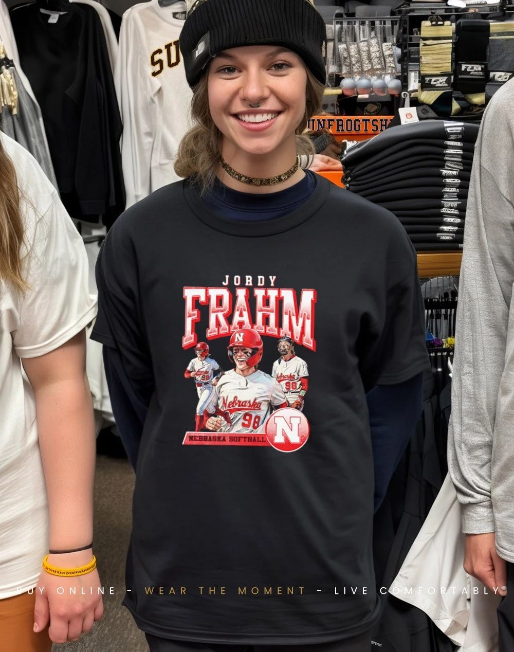 Jordy Frahm Nebraska Softball 90’s Graphic shirt