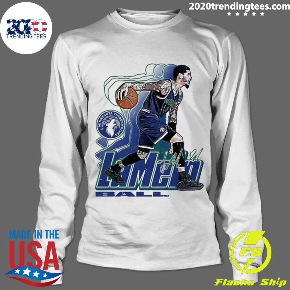 LaMelo Ball Minnesota Timberwolves Pose Signature Retro Shirt