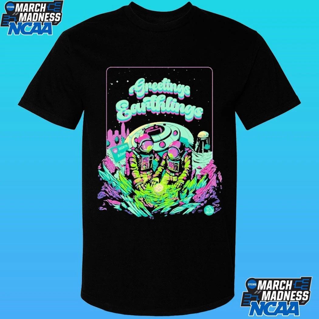 Greetings Earthlings Ufo Space Shirt