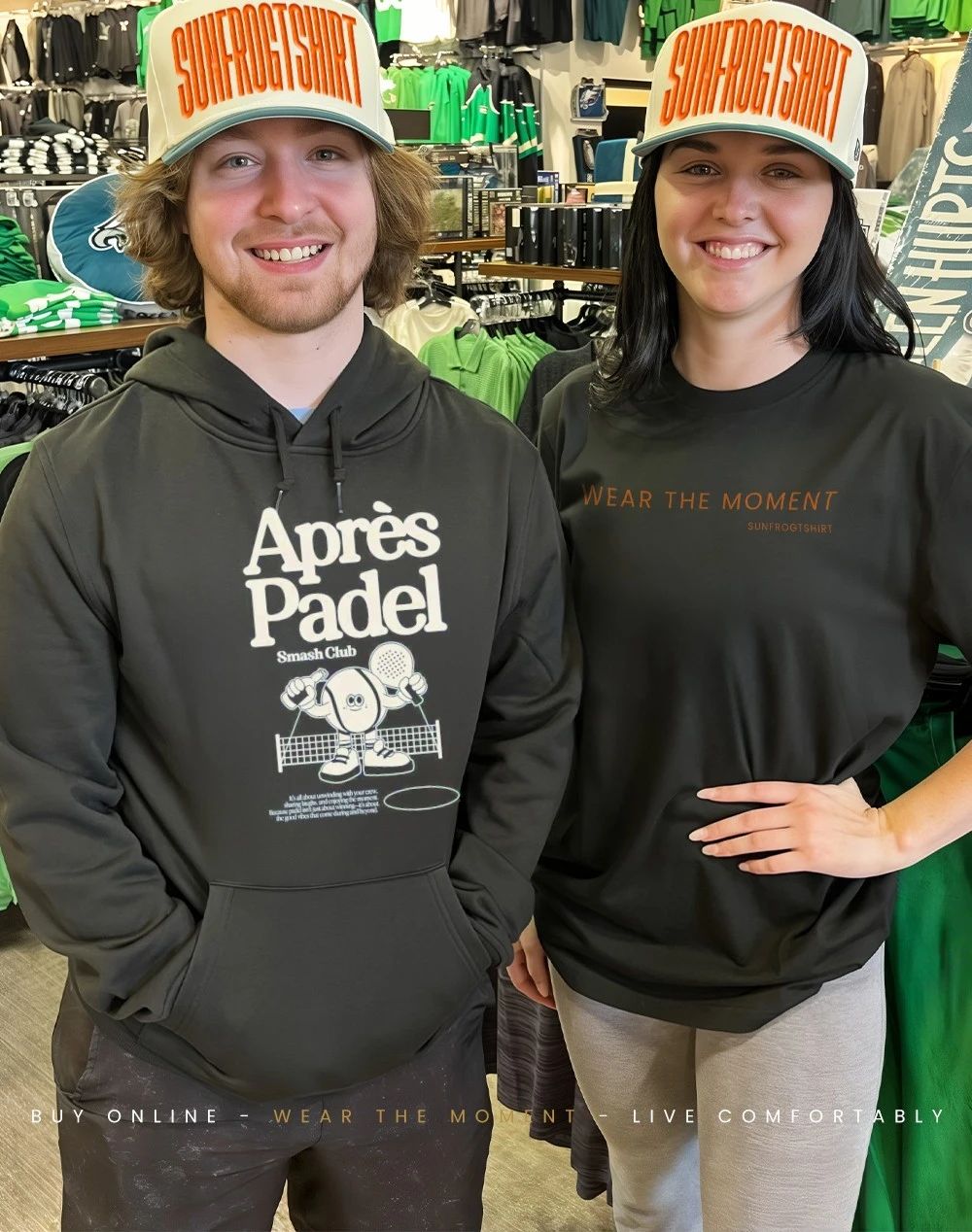 Après Padel smash club It’s all about unwinding with your crew shirt
