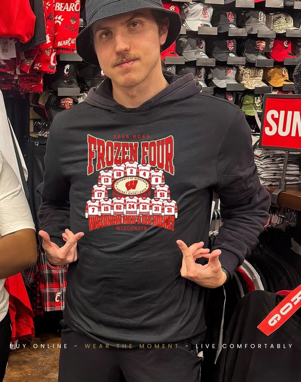 Wisconsin Men’s Hockey 2026 Frozen Four jersey shirt