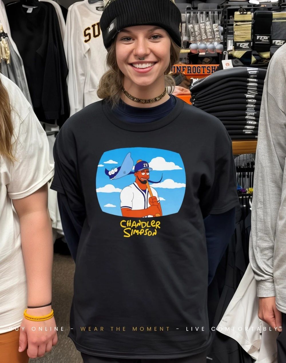 Chandler Simpson Tampa Bay Rays cartoon shirt