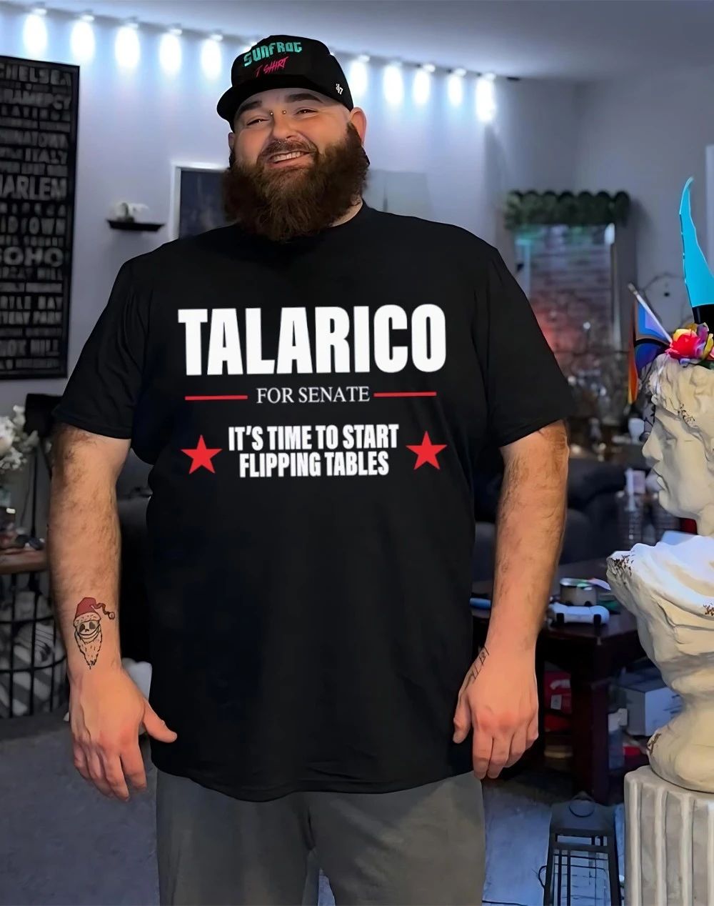 Talarico for Senate it’s time to start flipping tables 2026 text shirt