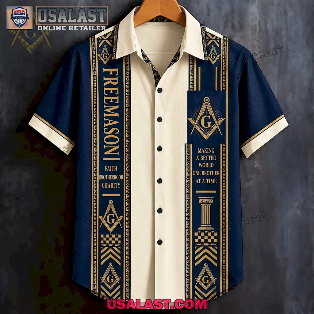 Freemasonry Making A Better World Premium Hawaiian Shirt