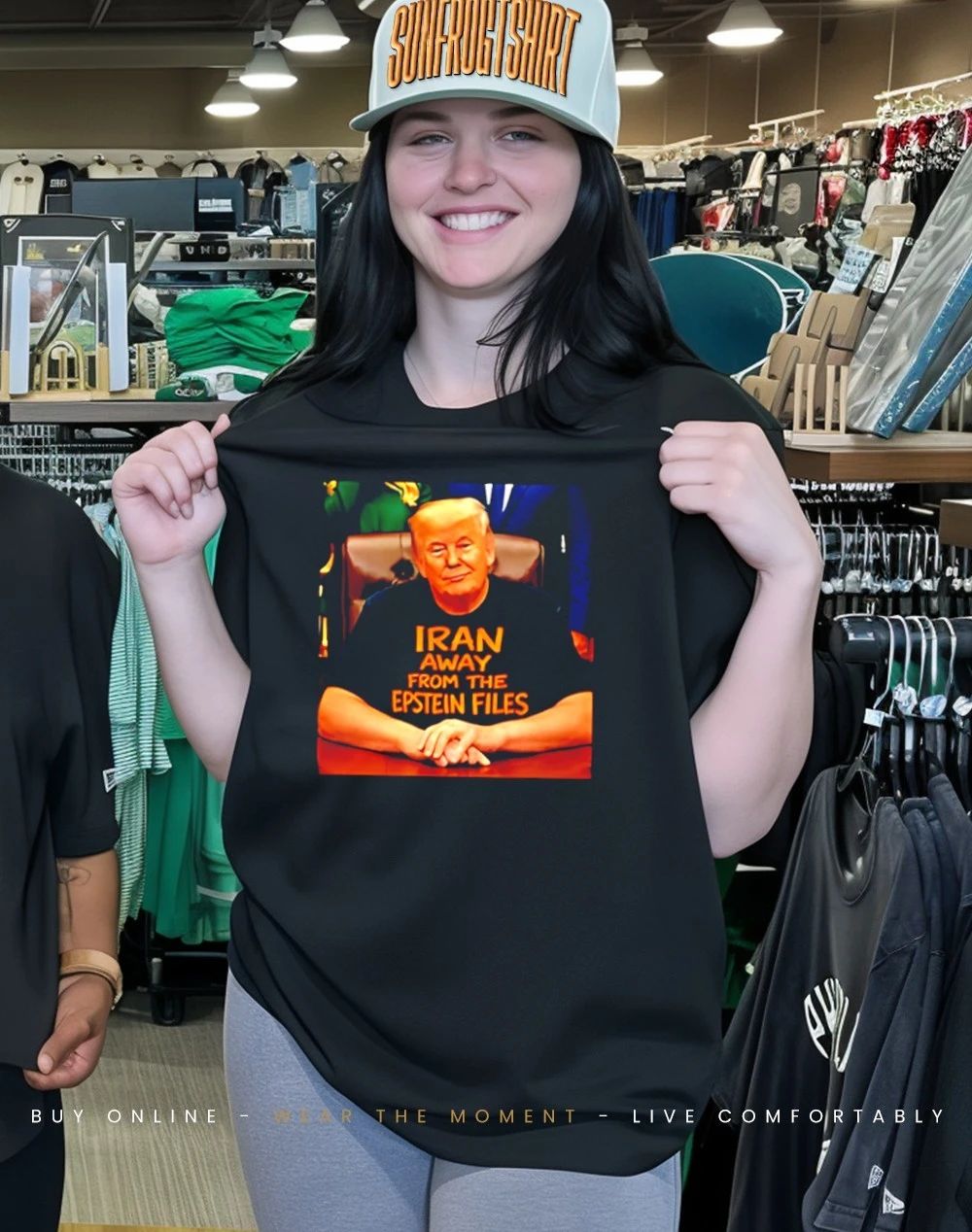 Iran Away From The Epstein Files Trump shirt