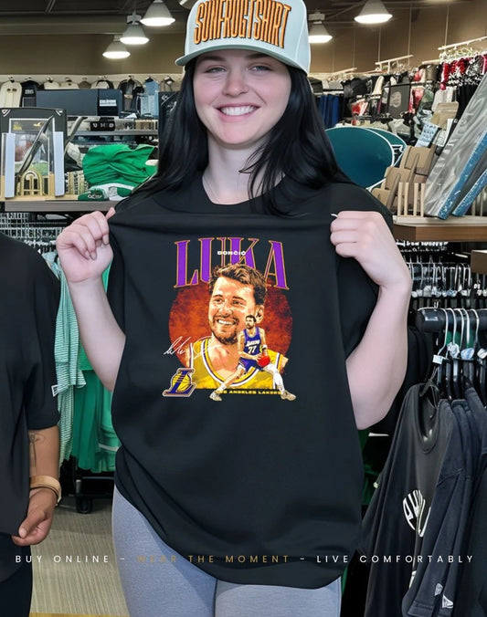 Luka Doncic Los Angeles Lakers Dual signature shirt