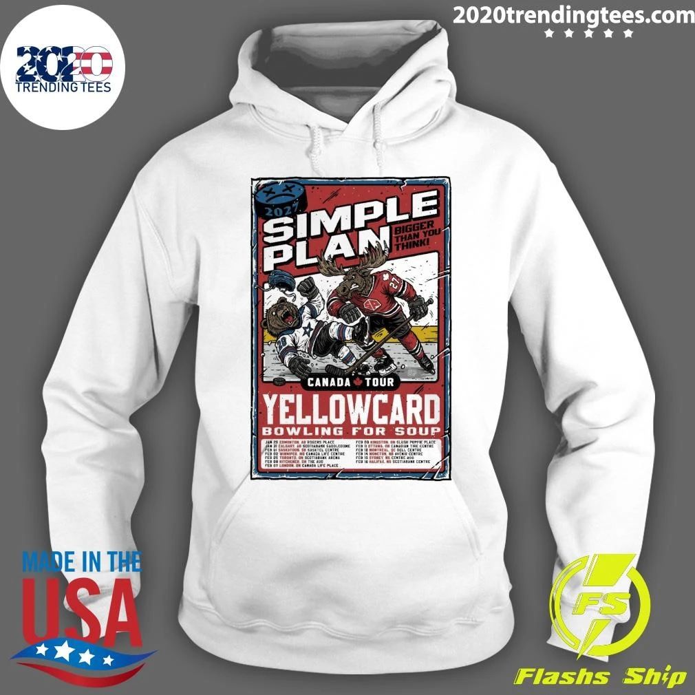 Simple Plan Bigger Than You Think Tour Canada 2026 Shirt