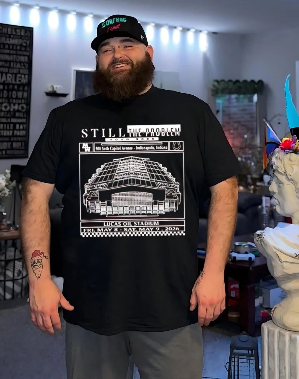 Morgan Wallen Lucas Oil Indianapolis Colts Still The Problem Tour 2026 stadium shirt